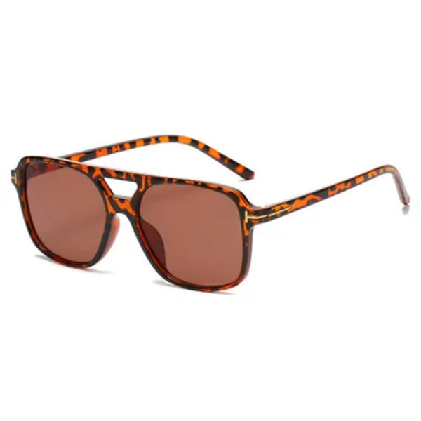 Vintage Märke Tom F Solglasögon För Män Kvinnor 2023 Lyx Designer Solglasögon Man Svart Gradient Glasögon gafas de sol hombre leopard tea(.154) as shown(.154)