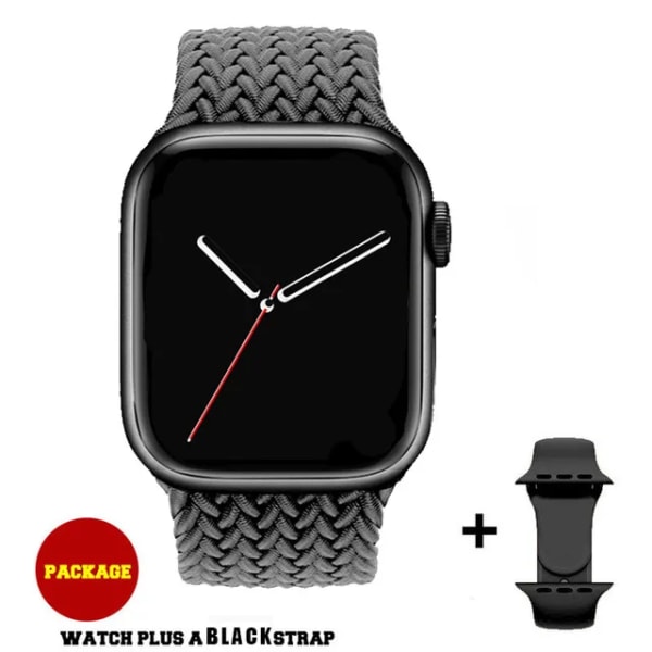 Ny Bluetooth Call Watch 9 Smart Watch Herr Siri NFC GPS Tracker Blodtryck Puls Sport Smartwatch För Apple Watch Black ny NFC