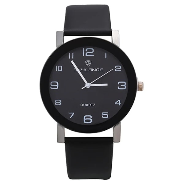 Watch Dammode Läder Svart Analog Quartz Armbandsur Dam Kvinnlig Klocka Relogio Feminino Reloj Mujer black