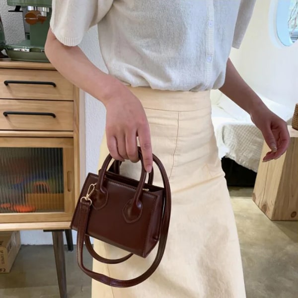 Kvinnor Axelväska Små handväskor och plånböcker Designer Crossbody-väskor för kvinnor Flap Tote Cross Body dark brown