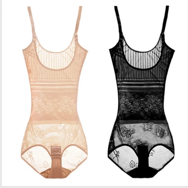 Sexig Bodyshaper Kvinnor Rygglös Osynlig Shapewear Body Femme Slimming Underkläder Rumplyftare Midja Mjuk Push Up-korsett Black4 L