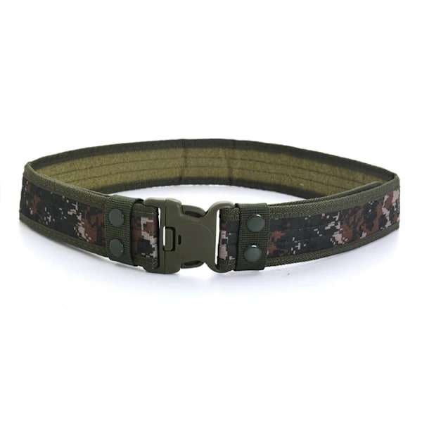 Army Style Stridsbälten Snabbkoppling Taktiskt bälte Mode Män Militär Canvas Midjeband Utomhus Jakt Vandringsredskap 8 färger Green Ma(.1822) 45to47inch(.1822)
