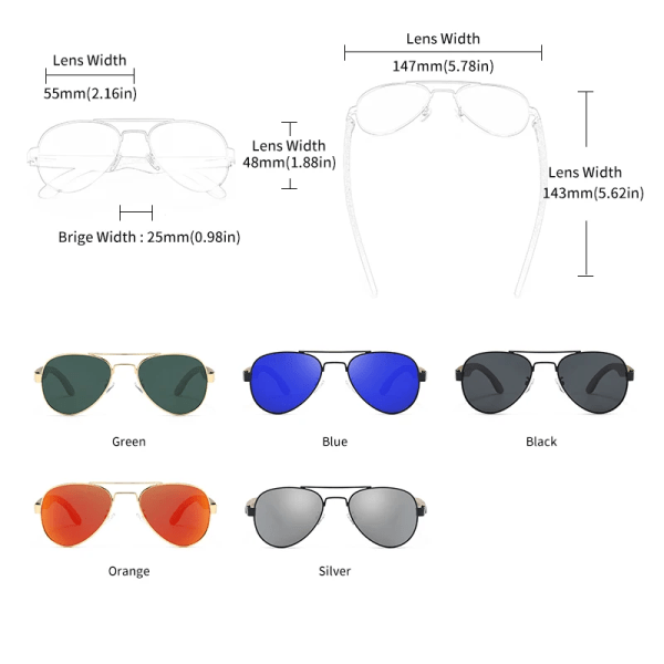 GCV 2022 Nya handgjorda trä pilotsolglasögon polariserade herrglasögon UV400 skyddsspegel glasögon valnöt trä Oculos G369 Green Polarized