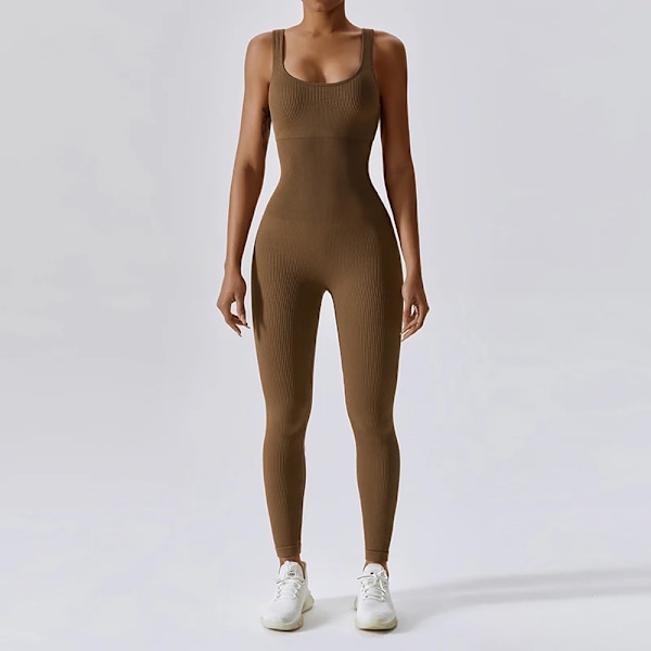 Woo Store Every Day Kvinnor Bodysuits Seamless Body Shapers Jumpsuits Shapewear Tummy Control Butt Lifter WSSS-30 Borwn M