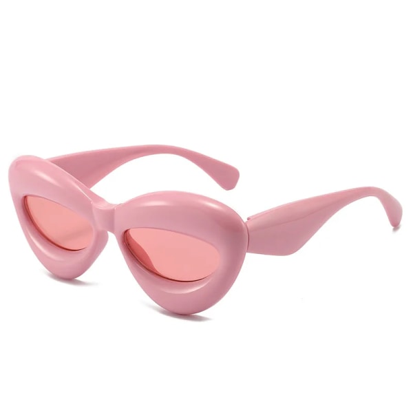 Roliga solglasögon Kvinnor Modemärke Designer Oversized Punk Solglasögon Män Party Hip Pop Solglasögon Gafas De Sol Mujer pink pink as picture shows