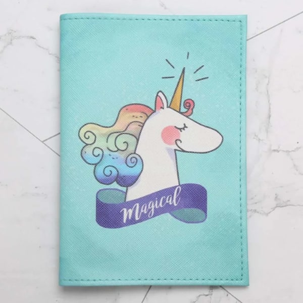 Ny högkvalitativ Unicorn resepasshållare Cover på case för kvinnor män Adventure porta passaporte passport passport Type 1