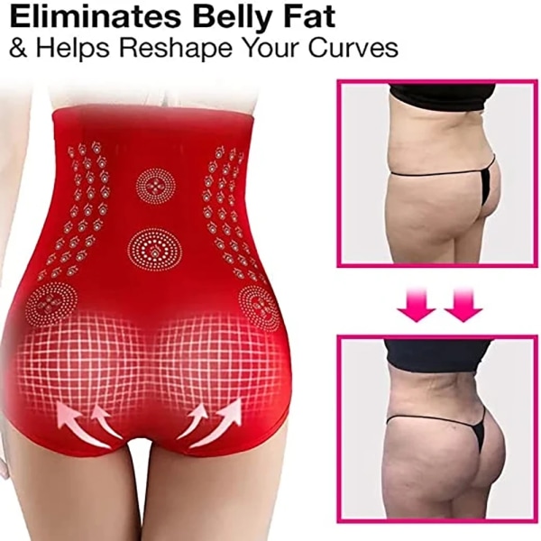 Unik Fiber Restoration Shaper Magkontroll Shapewear Bantning Waist Trainer Bodysuit Underkläder För Kvinnor Bodyshaper Trosor Black L(121-154 lbs)