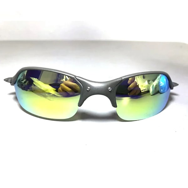 MTB Man Polarized Solglasögon Cykelglasögon UV400 Fiskesolglasögon Metall Cykelglasögon Cykling Glasögon Ridglasögon K-1 Black