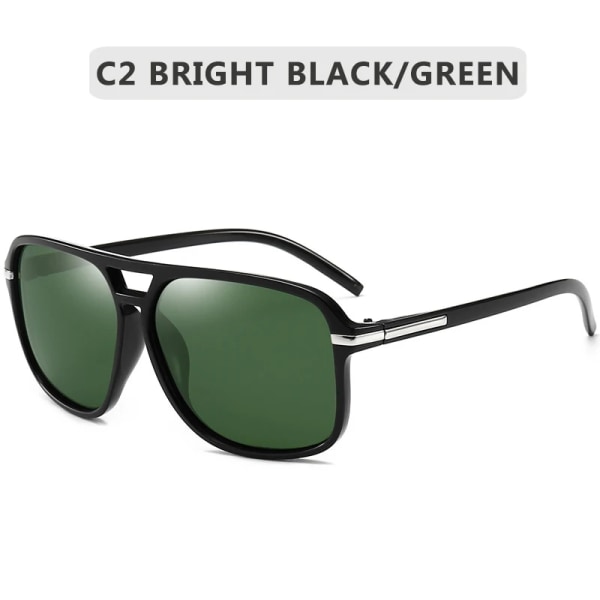 2023 Mode Män Cool fyrkantig stil Gradient Polariserade Solglasögon Körning Vintage Brand Design Billiga Solglasögon Oculos De Sol C2 Polarized