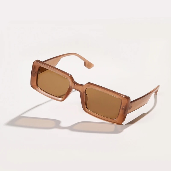 DDDLONG Retro Mode Fyrkantiga Solglasögon Dam Herr Solglasögon Klassiska Vintage UV400 Utomhus Oculos De Sol D66 Leopard Tea Follow Picture