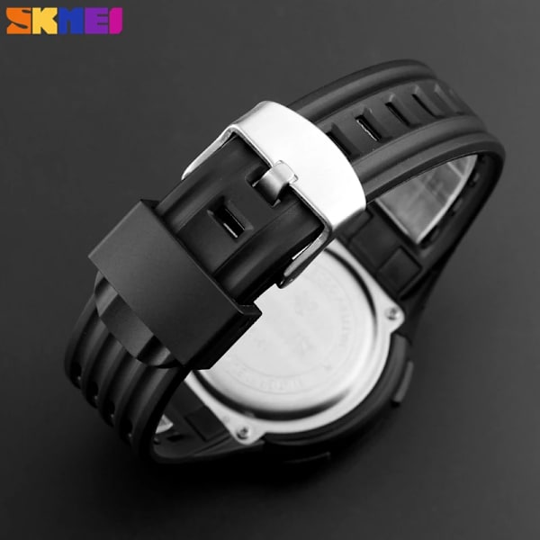 SKMEI 1219 Dam Digital Klocka Relogio Masculino Utomhussportklockor Herr Dam Vattentät LED Sport Militärklockor blue