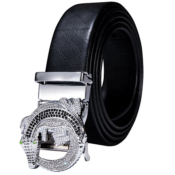 2019 Herrbälten Lyxigt nötskinnsbälte för män Mode Automatiskt spänne för jeans Man cintos DK-0089 D-2225 110cm