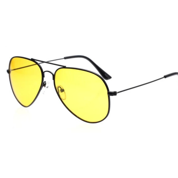 Varumärke Design Klassiska Aviation Solglasögon Dam Spegelkörning Retro Båge Polit Solglasögon Man UV400 Gafas De Sol För Män Black Yellow