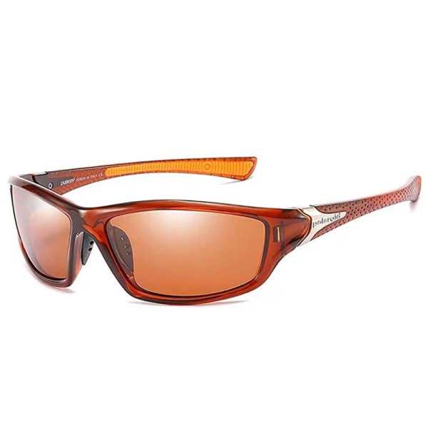 2022 Nya lyxiga polariserade körsolglasögon män Klassiska sportglasögon för utomhusåkning Fisketurer Retro UV400 solglasögon Polarized tan sunglasses