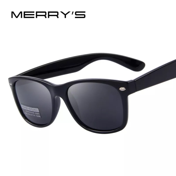 MERRYS Polarized Solglasögon för män Klassiska män Retro Rivet Shades Brand Designer Solglasögon UV400 S683 C05