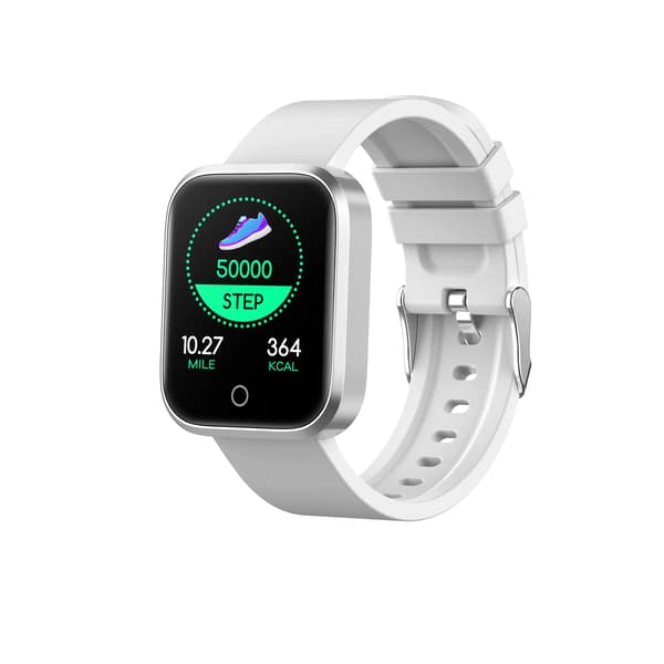 Smartwatch til voksne, Bluetooth, fitness tracker, pulsmåler, blodtryksmåler Pink