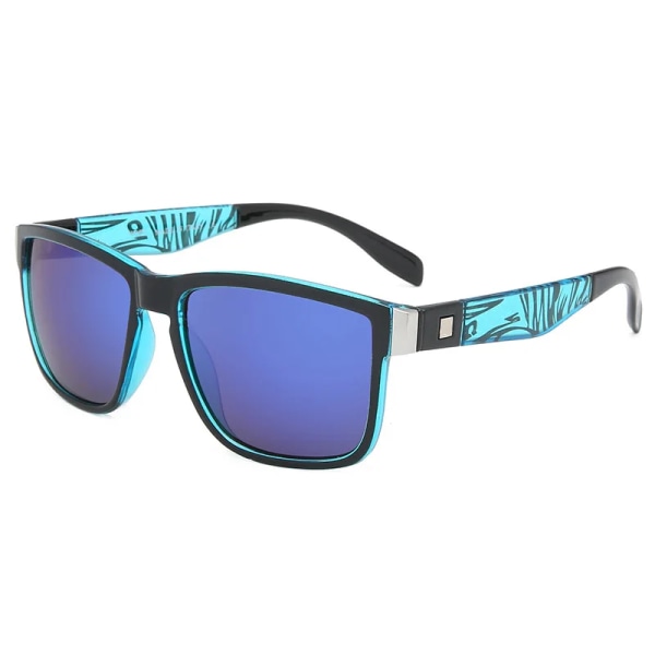 Mode Klassiskt Utomhus Fyrkantiga Solglasögon Män Kvinnor Sport Strandfiske Resor Vuxna UV400 Cykling Solglasögon Gafas Glasögon C5