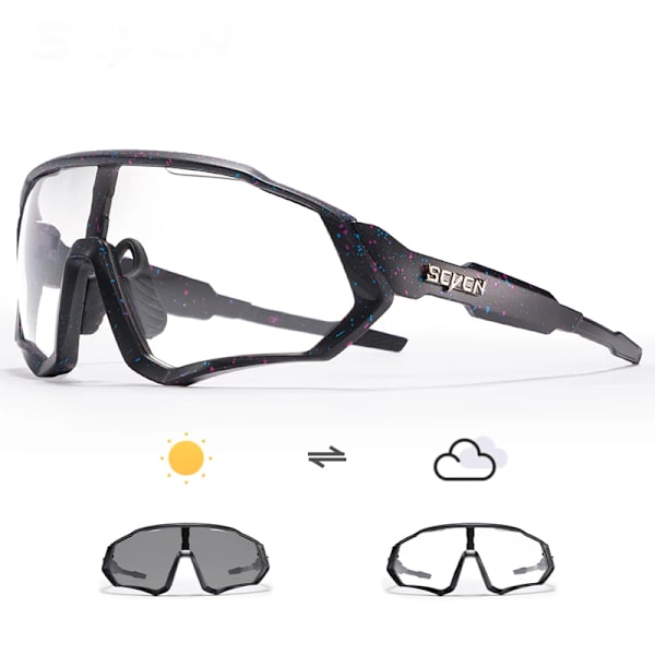 SCVCN Trend färg lins solglasögon herr kör cykel glasögon dam fritid sport vandring glasögon UV400 skyddsglasögon DZ-PC-SC1007-11 1lens-no-box