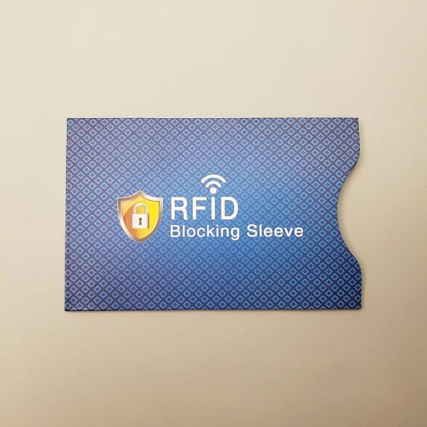 Blockeringsläsare Förvaringsväska Korthållare Cover Case ID-kort Kreditkort Säker väska Koppar Anti-rfid NFC-skydd Black