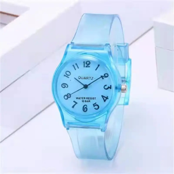 2021 Nytt enkelt silikonmärke WOKAI Casual Quartz Watch Dam Kristall Silikon Klockor Relogio Feminino Watch khaki