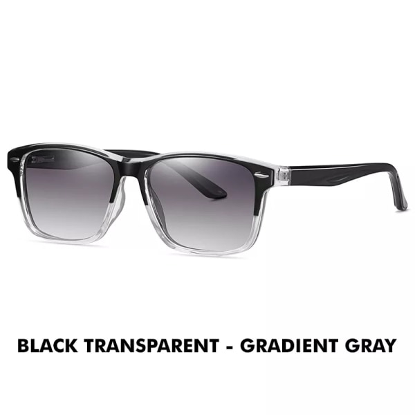 LM New Fashion Solglasögon Herr Kvinnor Retro Polarized Ultra Light TR90 Driving Solglasögon Antireglare Nyanser Man oculos UV400 Black Trans-G- Gray LM