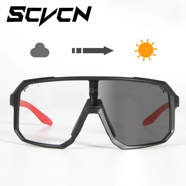 SCVCN Photochromic Solglasögon Herr Dam Mtb Cykelglasögon Nya cykelglasögon UV400 Road Bike Glasögon Sportsolglasögon Type 9(.504) Photochromic-no box(.504)