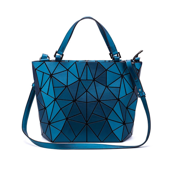 Bao-väskor för kvinnor Lyxiga hink Designer Mode Messenger Crossbody-väska Dam Geometriska axelhandväskor Tygväska Handväska dark blue