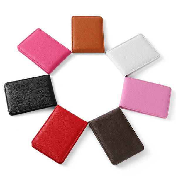 2020 Läder Körkortshållare Cover för bilkörningsdokument Unisex visitkortshållare Pass Certifikatmapp PU-plånbok rose red