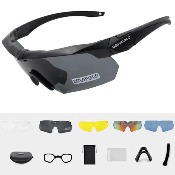 Tr90 Military Goggles 3 lins Solglasögon Skottsäkra Army taktiska Glasögon skytte Glasögon MTB Cykling 1 Polarized 4 PC(.293)