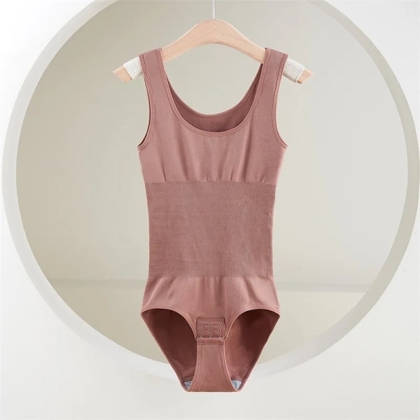 Slimming Body Kvinnor One-Piece Shapewear Korsett Reducing Body Shaper Modellering Underkläder Magkontroll Trosor Trosor 35-205 kg Bean Paste XS S 35-50kg