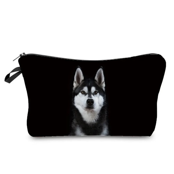 Värmeöverföring Djurmönster sminkväska Söt katt Print Kosmetiska väskor Högkvalitativ organizer Multifunktion Kvinnor Case hz5112 Cat Dog Bag