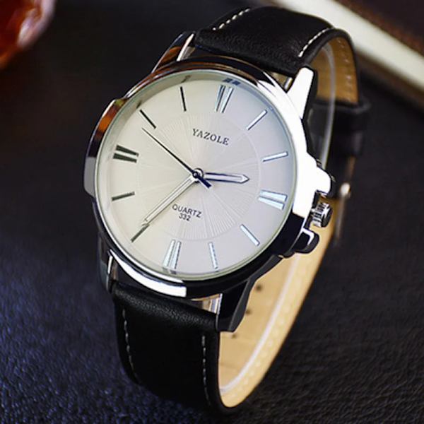 YAZOLE Märke Mode Män Klänning Klockor Brunt watch Casual Män relogio Lyx Vattentät reloj hombre AW