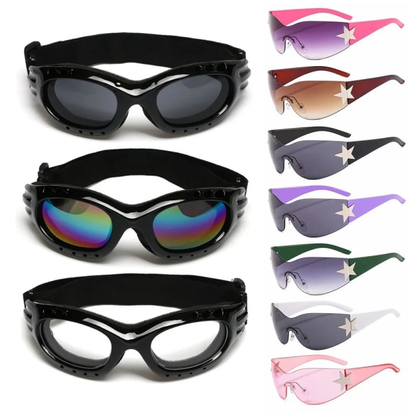Nya cykelglasögon Vindtäta utomhussportglasögon Motocrosssolglasögon Snowboardglasögon Ski Googles UV400 för män kvinnor Style3-8