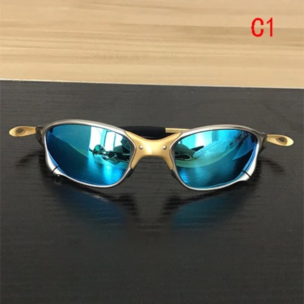 Hot Sell Men Polarized Cykelglasögon Aolly Frame Sport Ridning Glasögon Oculos ciclismo gafas CP005-4 sky blue