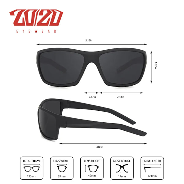 Polariserade glasögon Herr Dam Solglasögon Utomhussportglasögon Böjbåge Camping Vandring Glasögon UV400 Solglasögon PL84 C2 Matte G15 Polarized