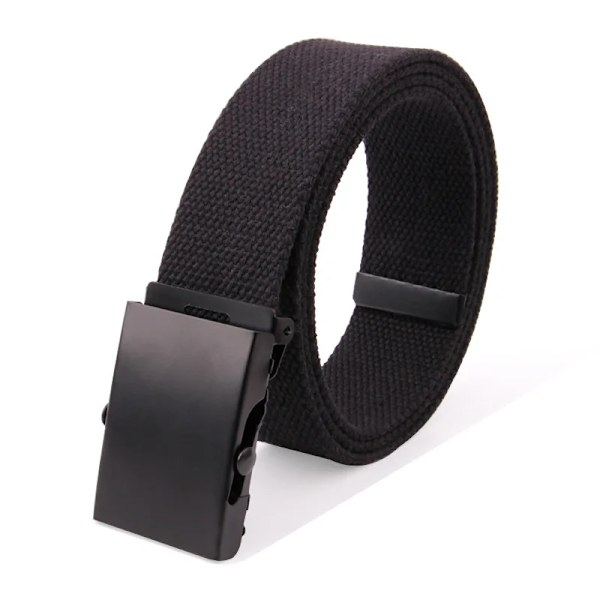 ny högkvalitativ canvasbälte män/kvinnor unisex jeansbälten metallrulle lyxiga automatiska spänne canvasväv midjebälten Army green 100cm
