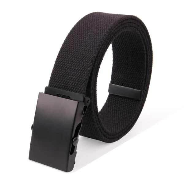 ny högkvalitativ canvasbälte män/kvinnor unisex jeansbälten metallrulle lyxiga automatiska spänne canvasväv midjebälten green 100cm