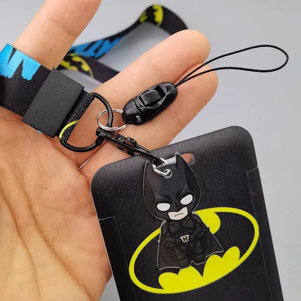 Ny Marvel PVC-korthållare Spiderman Captain America Iron Man Super Hero Anime Print Student Campus Card Cover Lanyard ID-kort Xhmw18