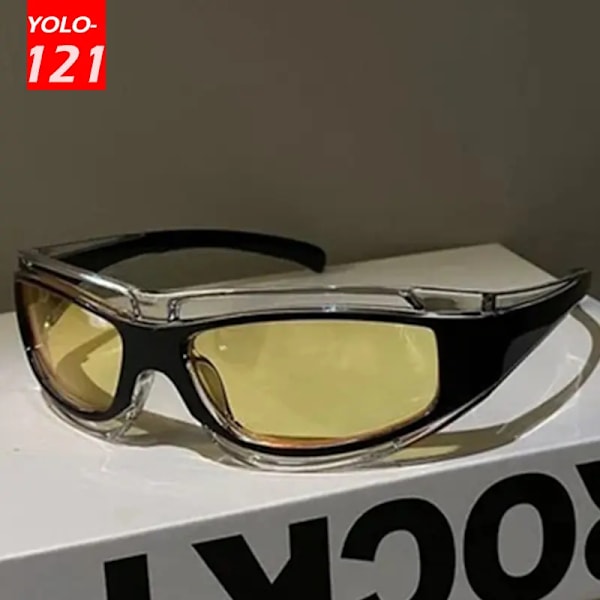 Cateye Glasögon Punkstil Solglasögon Kvinnor Sommarmode Glasögon Y2k Framtida Teknik Sense Solglasögon Män Kvinnor Trendglasögon styleB black gray Other