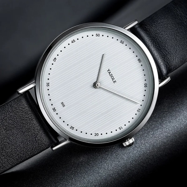 Lyxig watch med stort märke för män 2023 Minimalism Business Läder New Man Klockor Fashionabla manliga armbandsur Horloges Mannen brown black