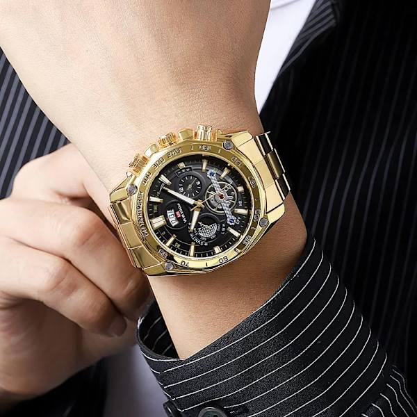 2023 Nytt VA VA VOOM toppmärke Relogio Masculino Herr Luxury Luminous Armbandsur Imitera Quartz Watch för män 2453-JHH