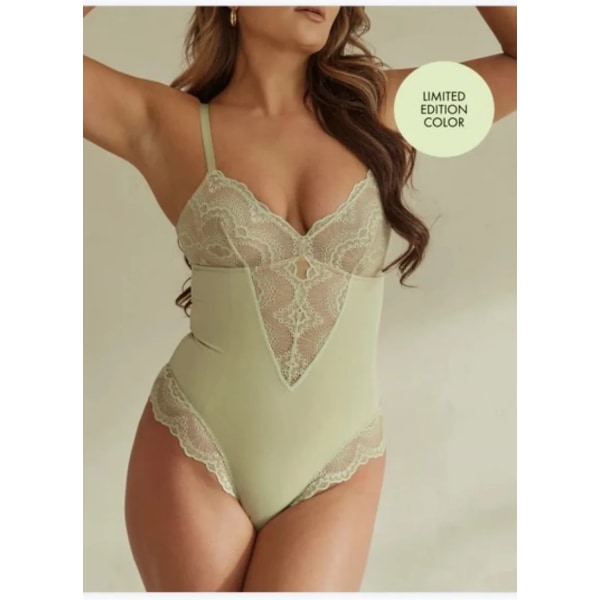 Shapewear för kvinnor Limning Belly Slida Kvinna Platt Mage Spetssömmar Sexiga Jumpsuit Underkläder för flickor Kroppsformare Kroppsform Black M