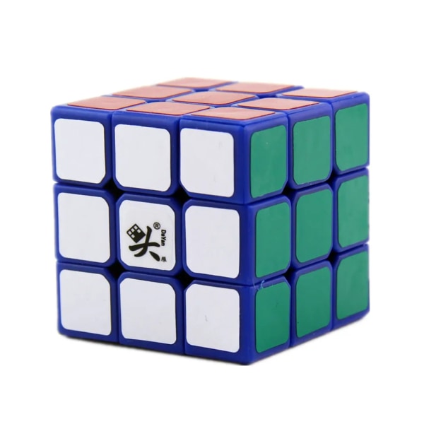 DaYan ZhanChi 42 mm Storlek 3x3x3 Magic Cube 3x3 Professional Speed ​​Cube Professionell Brain Teaser Pusselleksak för barn Present Blue