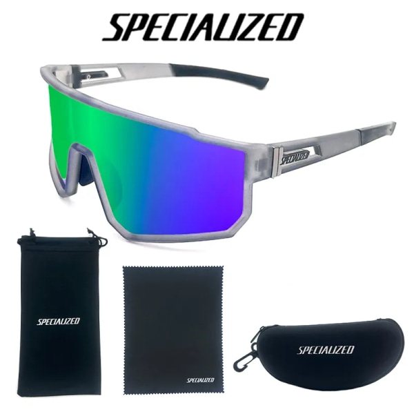 UV400 Sport Glasögon Mountainbike Sport Cykelglasögon Utomhus Cykelglasögon Herr Cykling Solglasögon MTB Solglasögon 1lins White Black