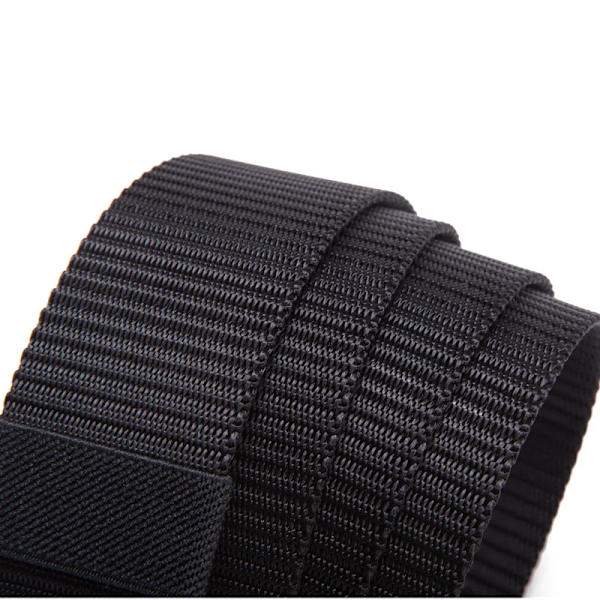 FRALU Automatiskt spänne Nylon Man Army Taktiskt Bälte Herr Militär midja Canvasbälten Cummerbunds Högkvalitetsrem Black 125cm