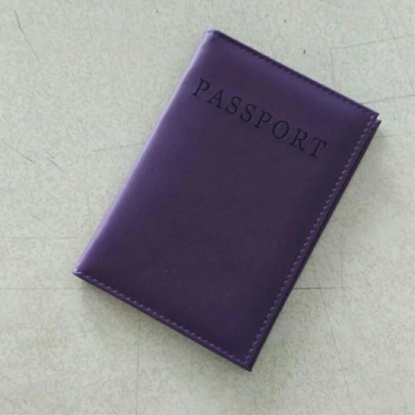 PU Läder Kvinnor Cover Pink World Universal Resepass Biljetthållare Cover på case Passpåse Purple