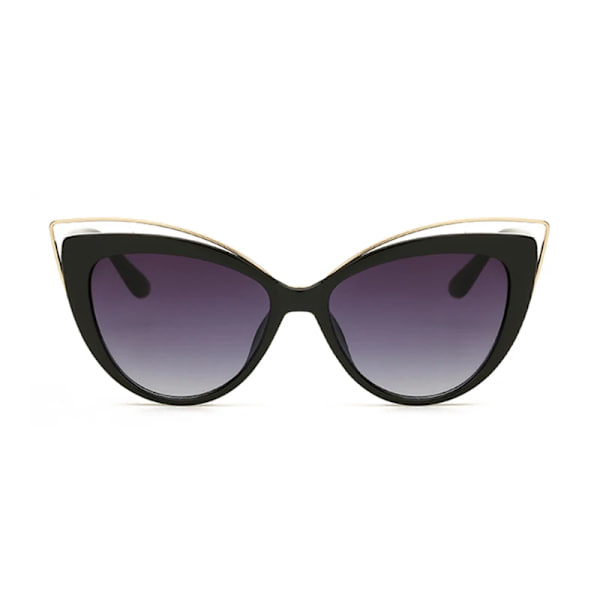 Cat Eye Solglasögon Kvinna Vintage Mode Fjärilsspegel Solglasögon Kvinnlig Retro Sommarstil Metall Glasögon Lyx Leopard