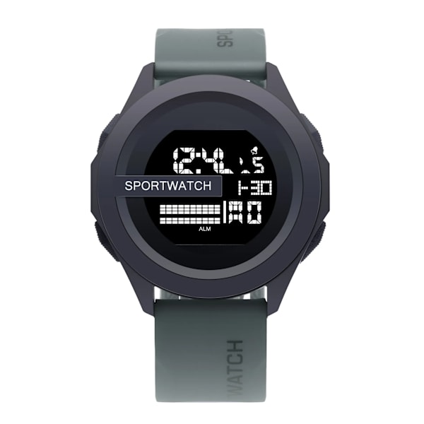 Ny Watch Watch Vattentät Lysande LED Digital Student Elektronisk Armbandsur relojes para hombre Gray