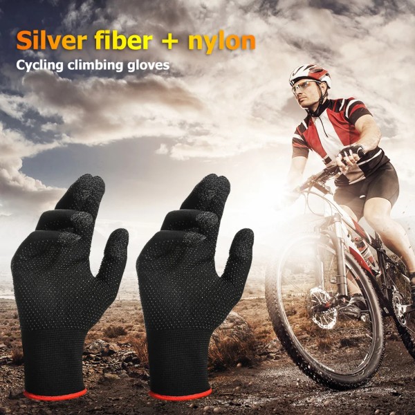 1/2 par Anti-Slip Touch Screen Handskar Herr Dam Andas Svettsäkra stickade thermal handskar för spel Cykling Cykling 1 Pair