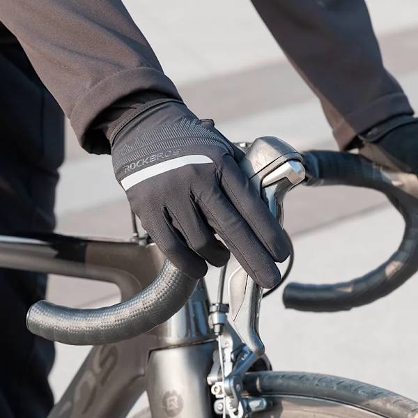ROCKBROS Cykling Herrhandskar Vår Höst Cykelhandskar Sport Stötsäker Andas MTB Mountain Bike Handskar Motorcykel S247-1 M